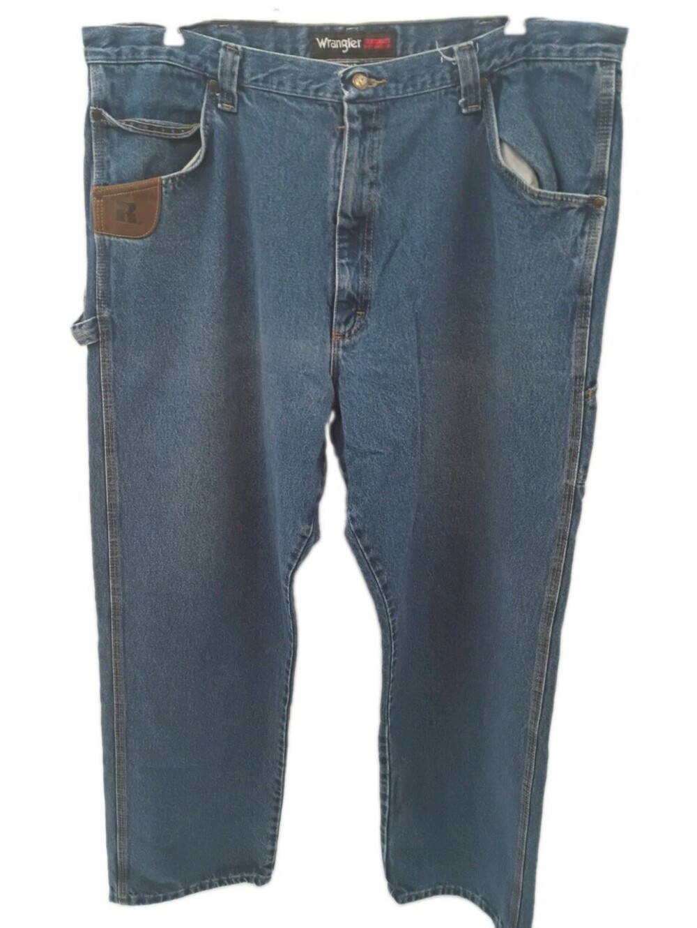 Wrangler Riggs Workwear Jeans Men's 42x32 Blue Denim Outdoor Utility Work Pants